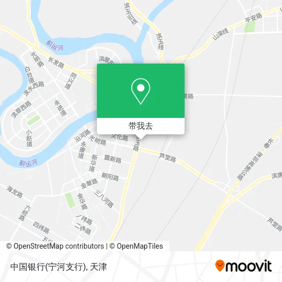 中国银行(宁河支行)地图
