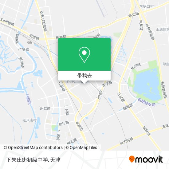 下朱庄街初级中学地图