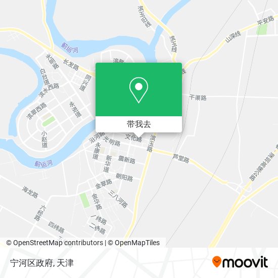 宁河区政府地图