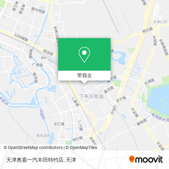 天津奥嘉一汽丰田特约店地图