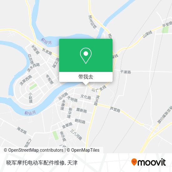 晓军摩托电动车配件维修地图