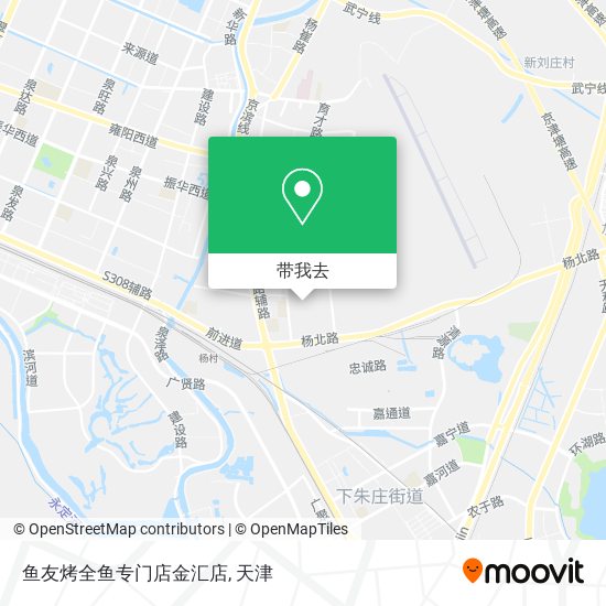 鱼友烤全鱼专门店金汇店地图