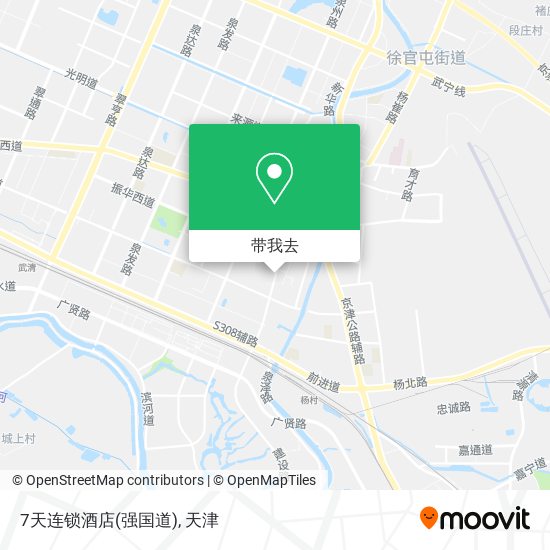 7天连锁酒店(强国道)地图