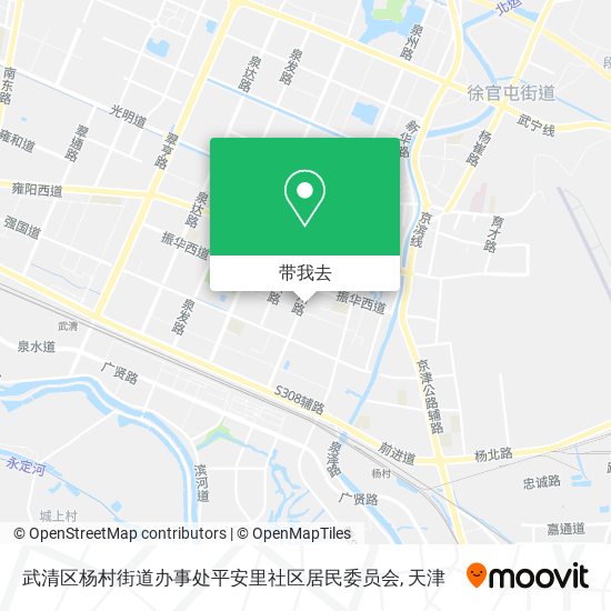 武清区杨村街道办事处平安里社区居民委员会地图