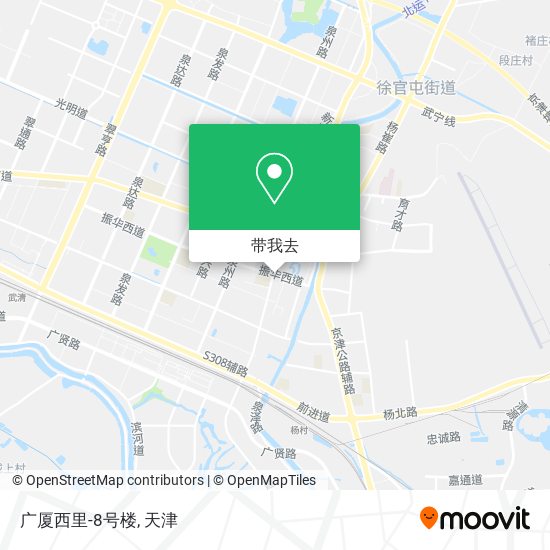 广厦西里-8号楼地图