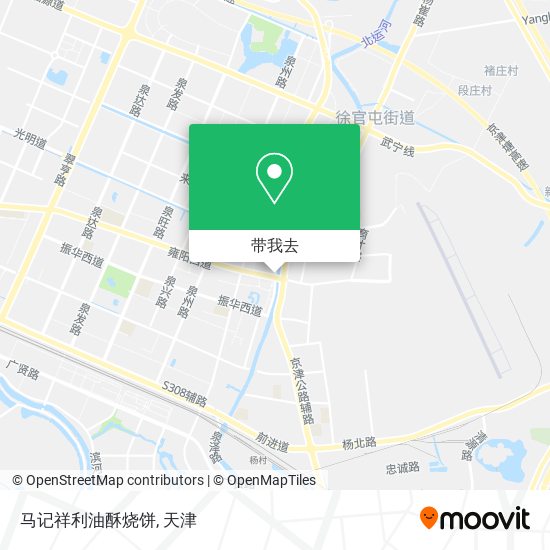 马记祥利油酥烧饼地图