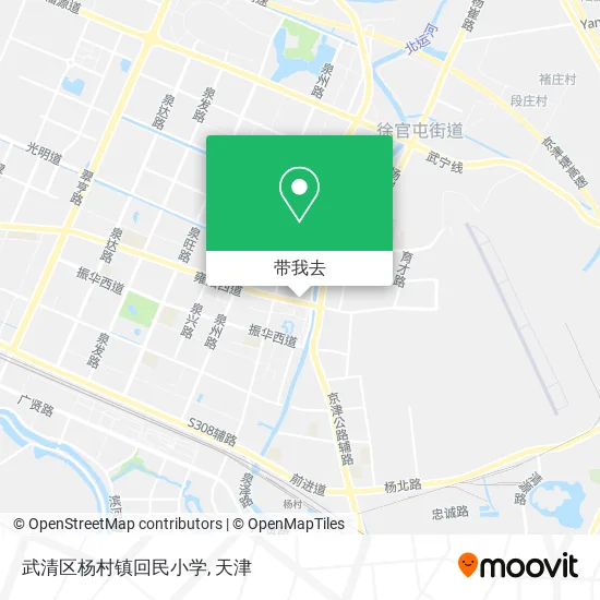 武清区杨村镇回民小学地图