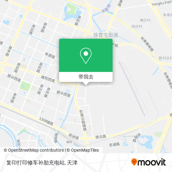 复印打印修车补胎充电站地图