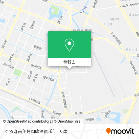 金汉森南美烤肉啤酒俱乐部地图