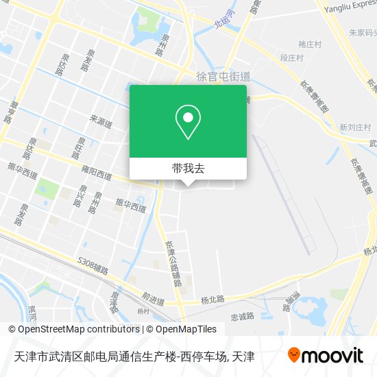 天津市武清区邮电局通信生产楼-西停车场地图
