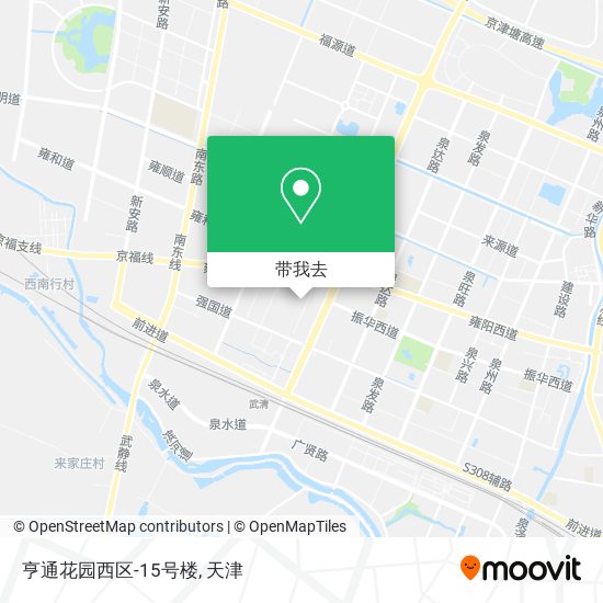 亨通花园西区-15号楼地图