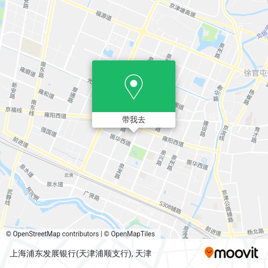 上海浦东发展银行(天津浦顺支行)地图
