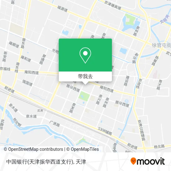 中国银行(天津振华西道支行)地图