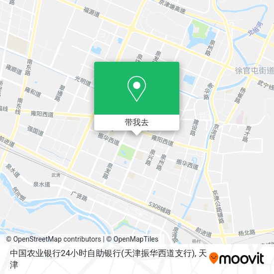 中国农业银行24小时自助银行(天津振华西道支行)地图