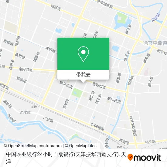中国农业银行24小时自助银行(天津振华西道支行)地图