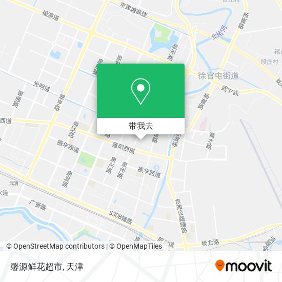 馨源鲜花超市地图