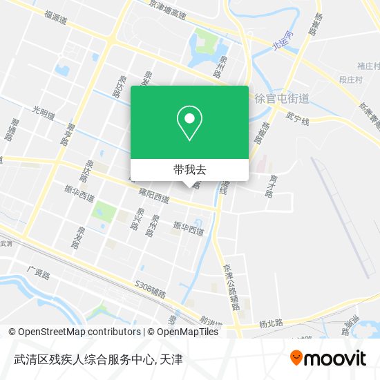 武清区残疾人综合服务中心地图