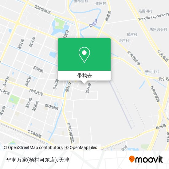 华润万家(杨村河东店)地图