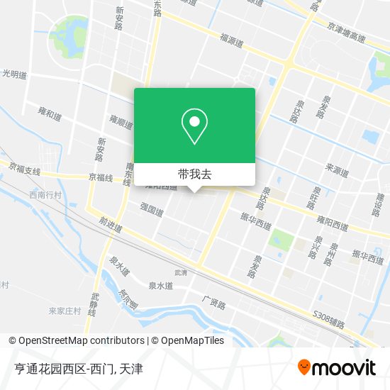 亨通花园西区-西门地图