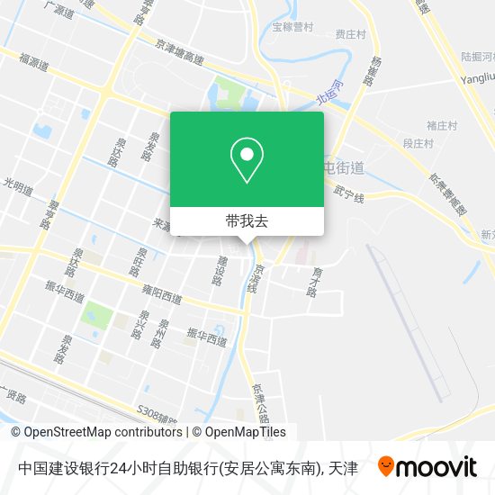 中国建设银行24小时自助银行(安居公寓东南)地图