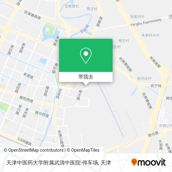 天津中医药大学附属武清中医院-停车场地图