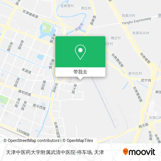 天津中医药大学附属武清中医院-停车场地图