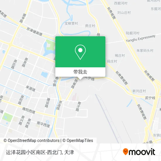 运泽花园小区南区-西北门地图