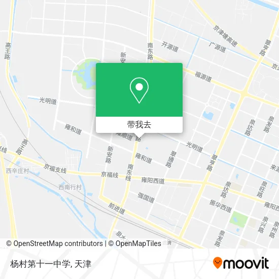 杨村第十一中学地图