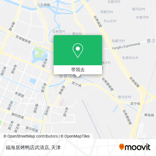 福海居烤鸭店武清店地图