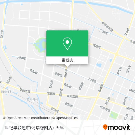 世纪华联超市(蒲瑞馨园店)地图