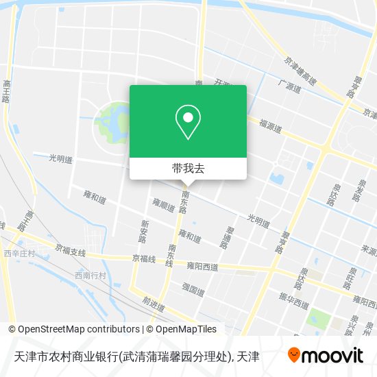 天津市农村商业银行(武清蒲瑞馨园分理处)地图