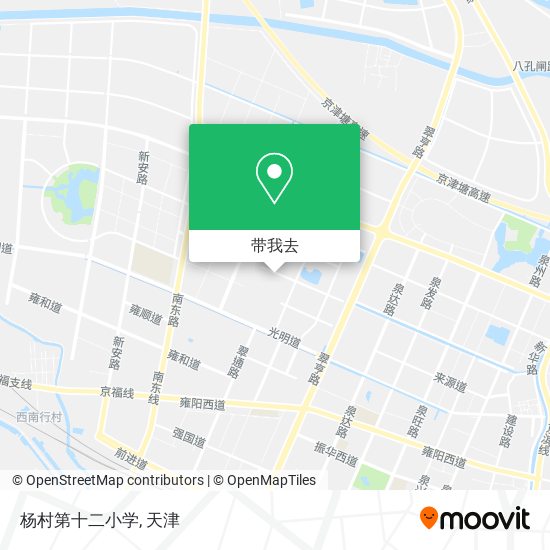 杨村第十二小学地图
