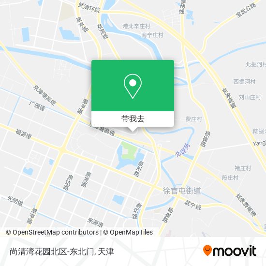 尚清湾花园北区-东北门地图