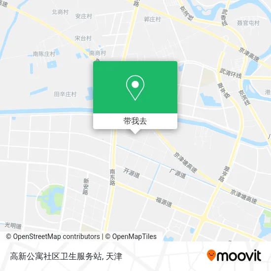 高新公寓社区卫生服务站地图
