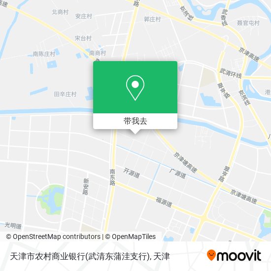 天津市农村商业银行(武清东蒲洼支行)地图