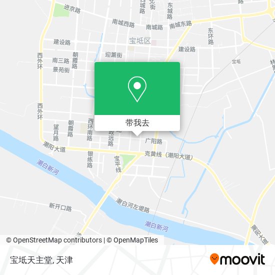 宝坻天主堂地图