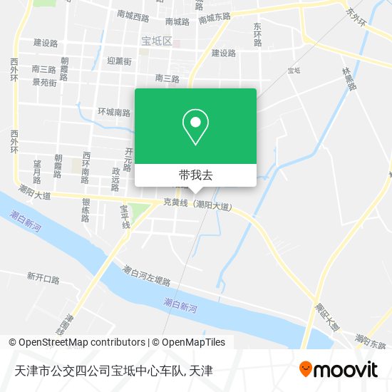 天津市公交四公司宝坻中心车队地图