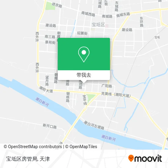 宝坻区房管局地图