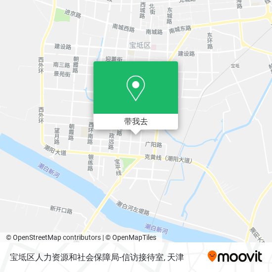 宝坻区人力资源和社会保障局-信访接待室地图