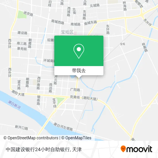 中国建设银行24小时自助银行地图