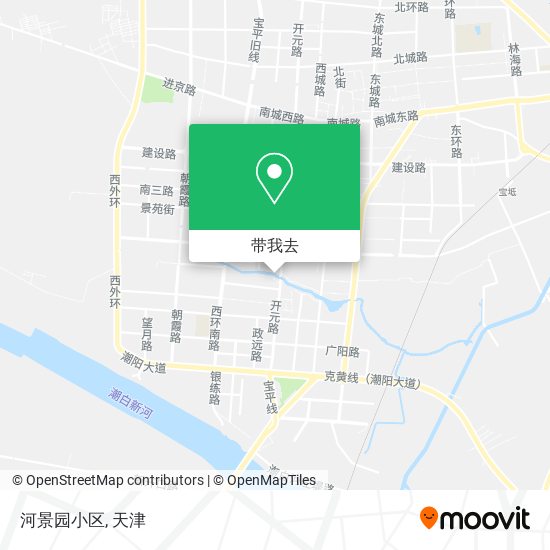 河景园小区地图