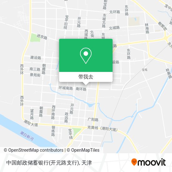 中国邮政储蓄银行(开元路支行)地图