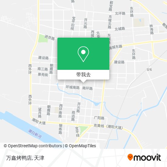 万鑫烤鸭店地图