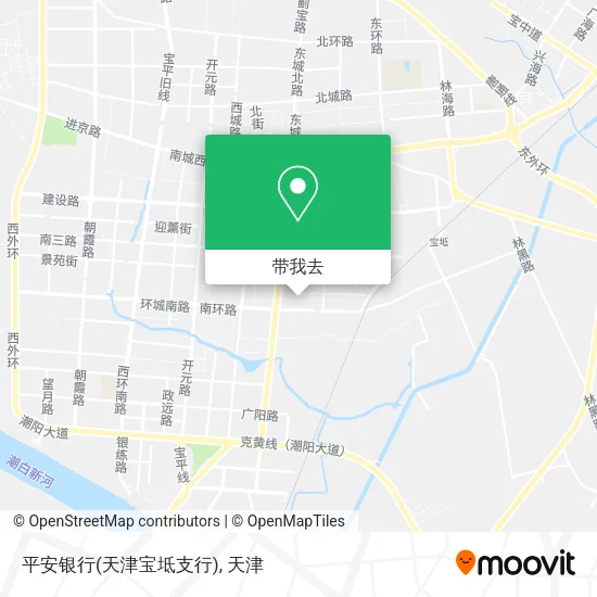 平安银行(天津宝坻支行)地图