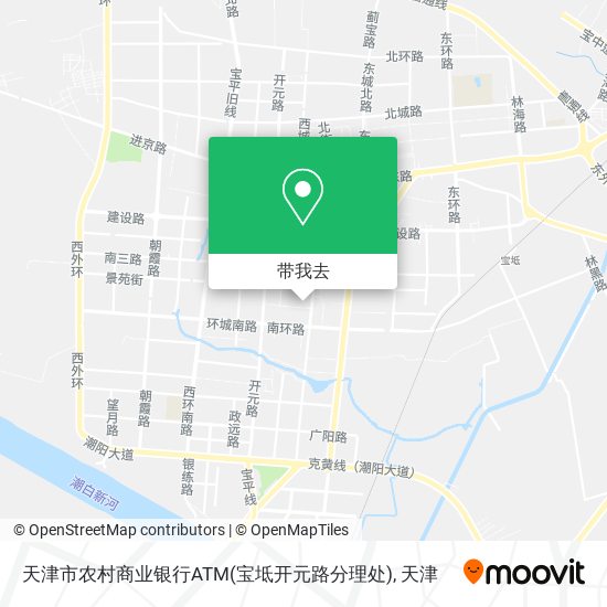 天津市农村商业银行ATM(宝坻开元路分理处)地图