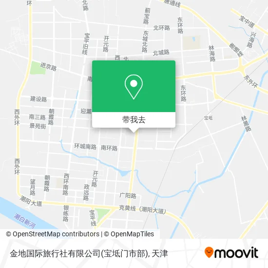 金地国际旅行社有限公司(宝坻门市部)地图