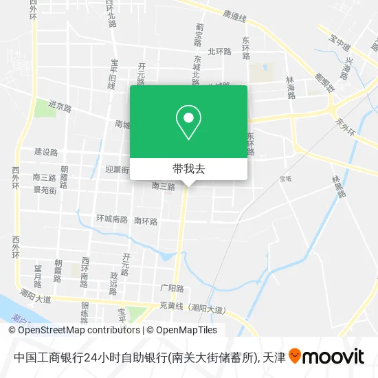 中国工商银行24小时自助银行(南关大街储蓄所)地图