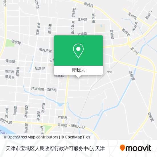 天津市宝坻区人民政府行政许可服务中心地图