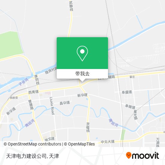 天津电力建设公司地图