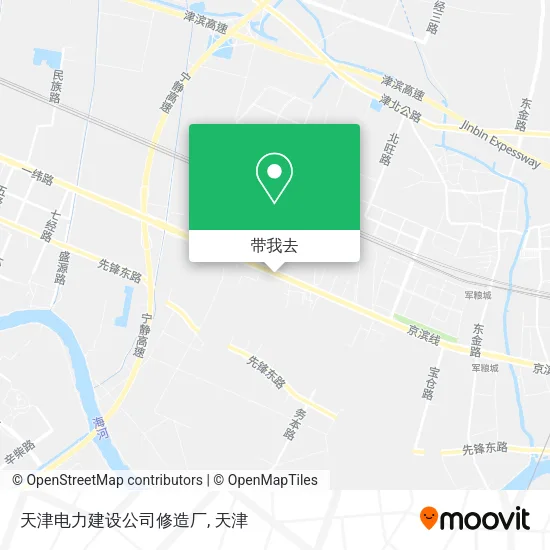 天津电力建设公司修造厂地图